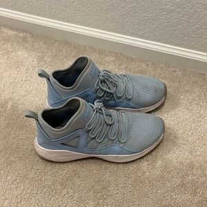 Jordan Athletic Shoes in Light Blue and White